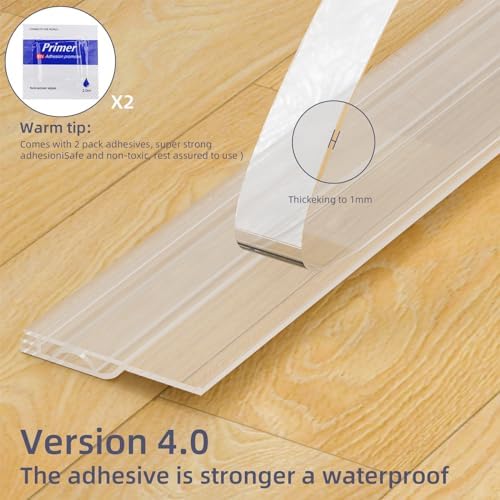OXRQ Door Draft Stopper 78 Inch Transparent Seal