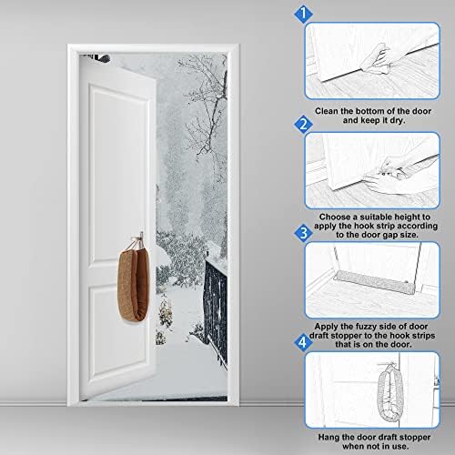 Nabowan 32 Inch Weighted Draft Stopper Door Blocker