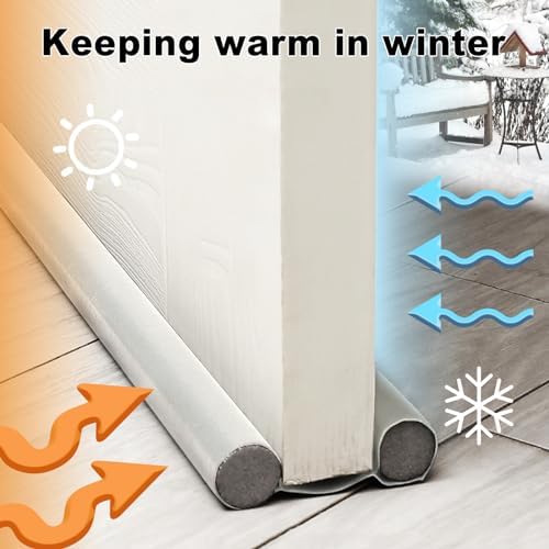 Double Door Draft Stopper 37 Inch Soundproof Windproof