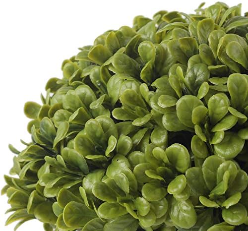 Blooming Paradise Artificial Topiary Ball Boxwood with Grecian Urn Planter