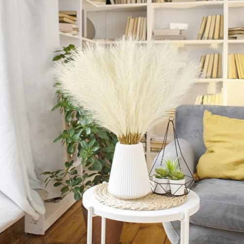 50PCS Beige Artificial Pampas Grass Decor