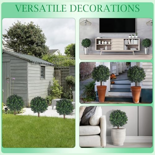 Shinoske 23 Inch Artificial Boxwood Topiary Balls Set of 2