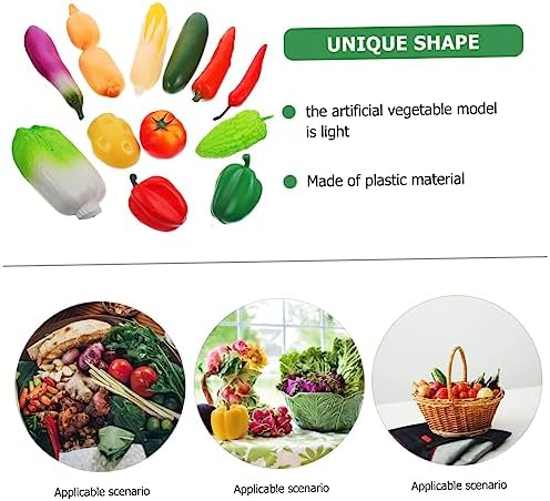 12pcs Lifelike Vegetable Models for Display and Photography