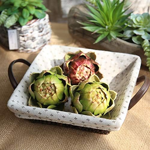 Xiao Hua 4-Piece Large Green Artificial Artichokes Set