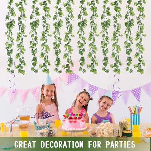 Dolicer 4Pcs Artificial Monstera Leaf Vines Hanging Garland