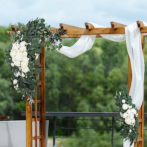 2 Pack Artificial Wedding Arch Flowers Set