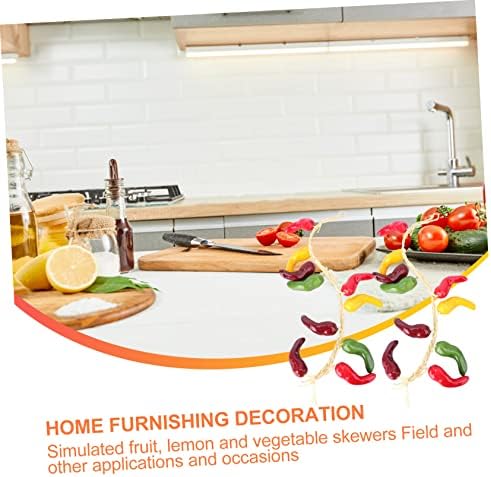 Wakauto 2 Pcs Artificial Vegetable String Decor