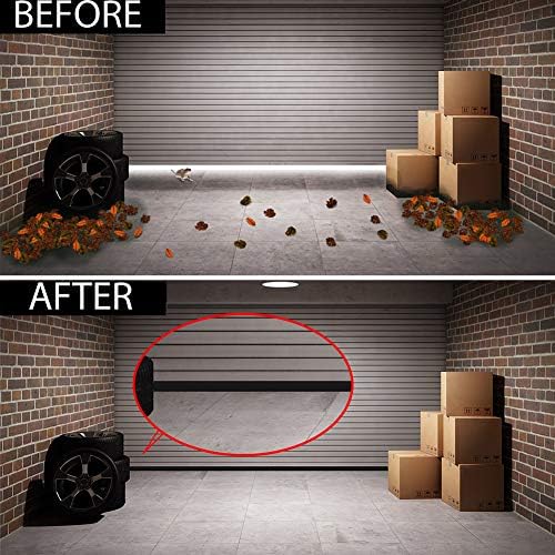 Suptikes Huge Gap Door Draft Stopper 34 W x 39 L Black
