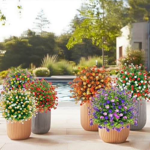 2 Pack Artificial Boxwood Topiaries with Ground Spikes