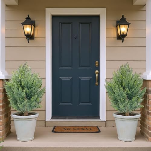 30 Artificial Cypress Topiary Ball Trees Set of 2