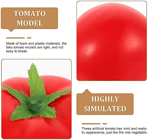 Zerodeko Artificial Tomatoes 4Pcs Realistic Decor