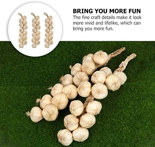 Hemoton 3pc Garlic Hanging Garland Photo Props