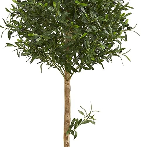 Nearly Natural 5 Foot Olive Topiary Artificial Tree
