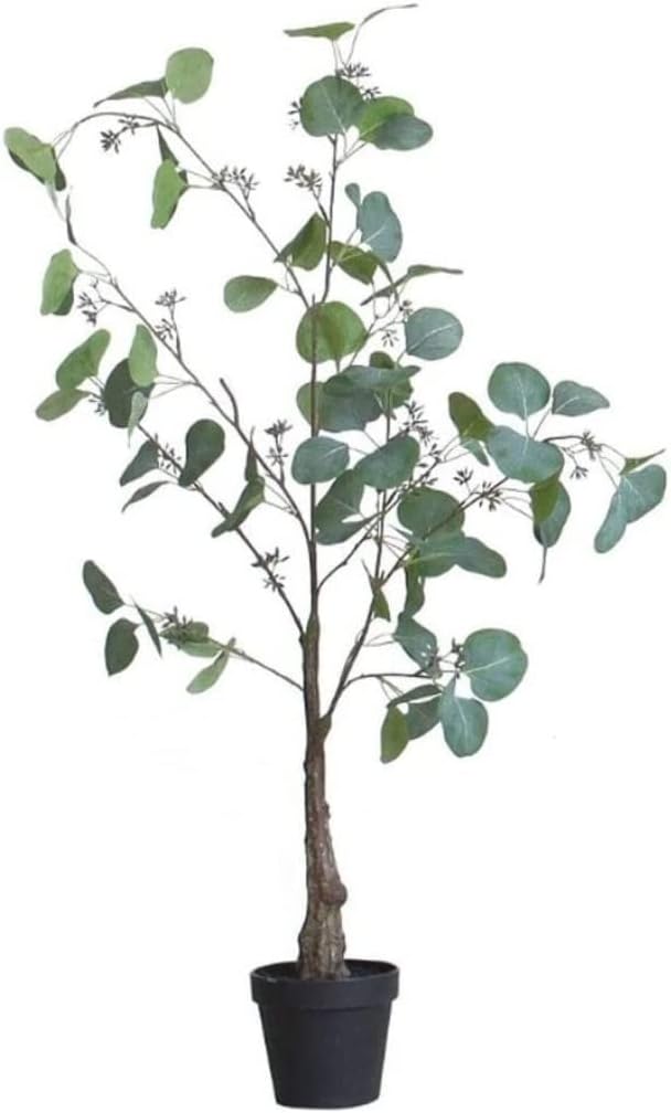 Eucalyptus Artificial Tree 90cm Plastic Pot Indoor Outdoor