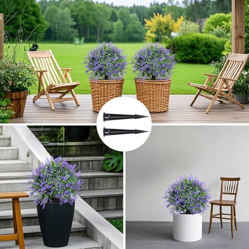 Set of 2 Artificial Boxwood Topiary Ball Trees 16 Inch UV Resistant