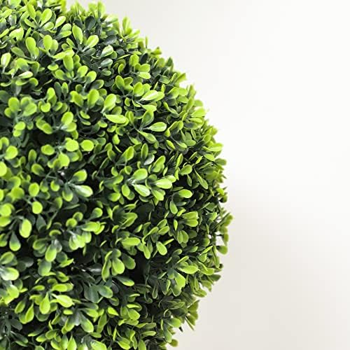 OAZALDA 3Ft Boxwood Double Ball Topiary Trees Set of 2