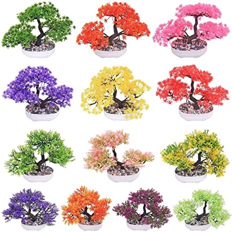 Artificial Pine Bonsai Tree Decorative Pot