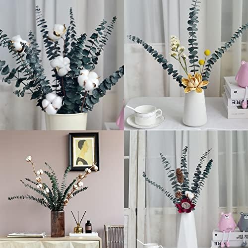 Comtelek Eucalyptus Shower Decor 10 Pcs Real Dried Bundle