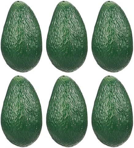 FOMIYES Plastic Artificial Avocado Set of 6