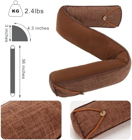 Fivebop Door Draft Stopper 36 Inch Triangle Weighted Stopper