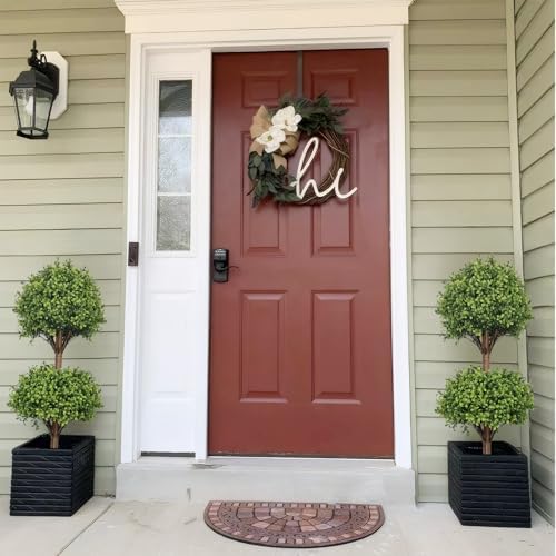 THE BLOOM TIMES 40 Artificial Boxwood Topiary Double Ball Set of 2