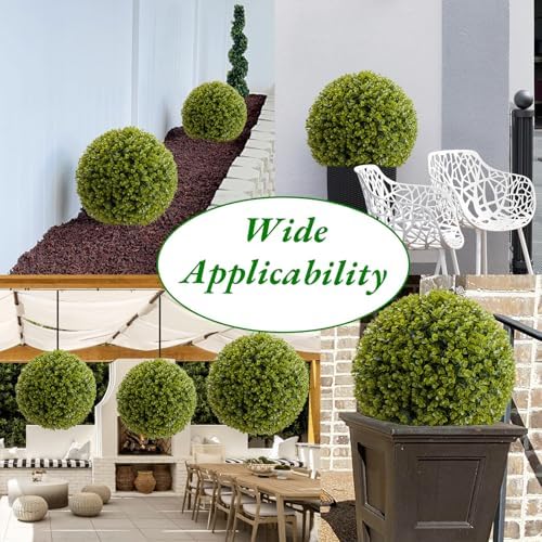 Garvee Artificial Topiary Balls 21 Inch 2 Pcs