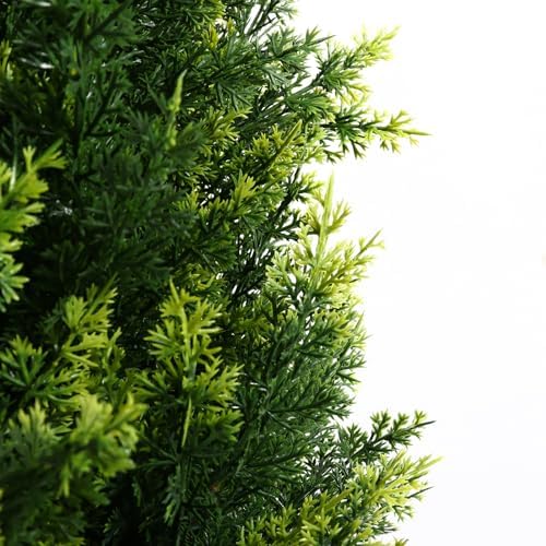 3ft Artificial Cedar Topiary Tree with Stakes Set of 2