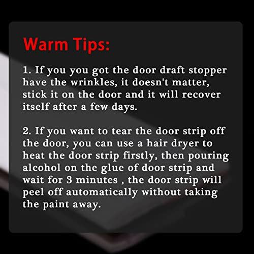 Suptikes Huge Gap Door Draft Stopper 34 W x 39 L Black