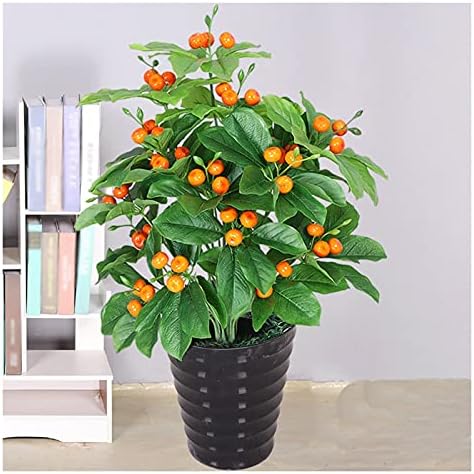Artificial Kumquat Bonsai Tree 27 Inch Fake Potted Plant