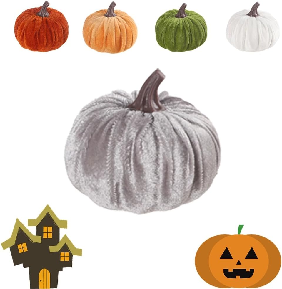 SMOCOOL Mini Faux Pumpkins for Fall Decor