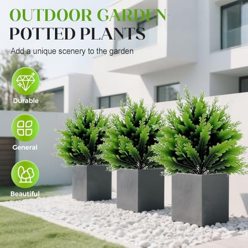UV Resistant Artificial Cedar Topiary Ball Tree 1 PCS