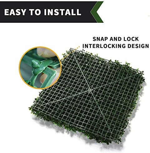 Panda House Boxwood Hedge 24 Pcs Artificial Topiary Set