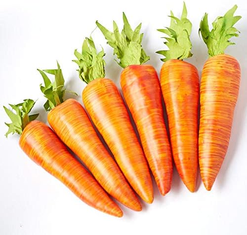 Factory Direct Craft Artificial Carrots 12 Pack 6 Inch Long