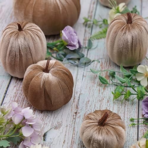 8pcs Artificial Halloween Pumpkin Decorations