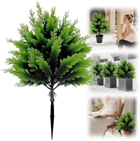 UV Resistant Artificial Cedar Topiary Ball Tree 1 PCS