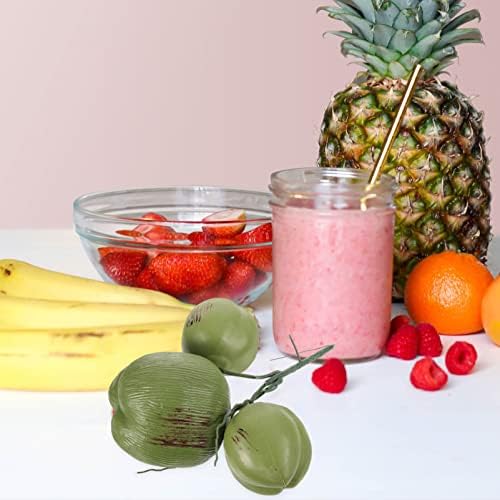 HOMSFOU Artificial Coconut Fake Fruit Decorations