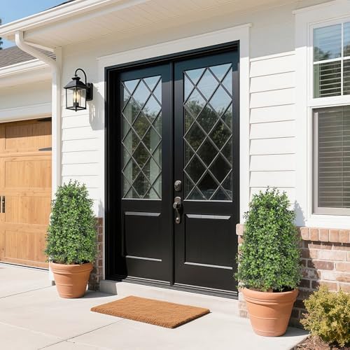30 Inch Artificial Boxwood Topiary 2 Pack Outdoor Decor