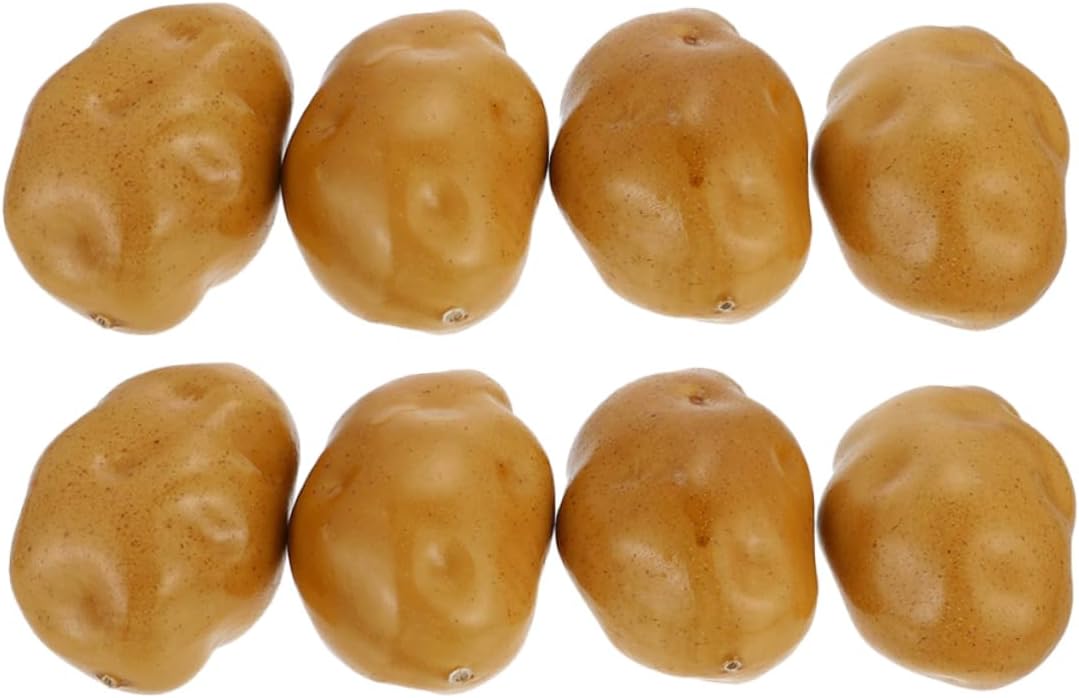 16pcs Realistic Foam Potato Models for Home Kitchen and Photography