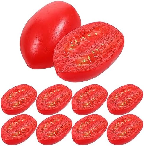 TOYANDONA 10PCS Lifelike Cherry Tomato Artificial Decor Models