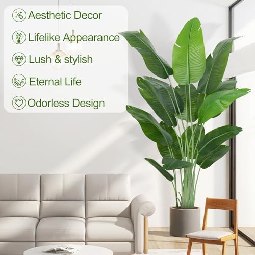 Keeplush Lifelike Bird of Paradise Artificial Plant 66ft