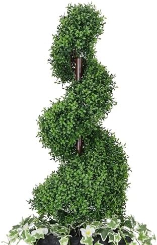 Puleo International 52 Inch Boxwood Topiary Artificial Tree