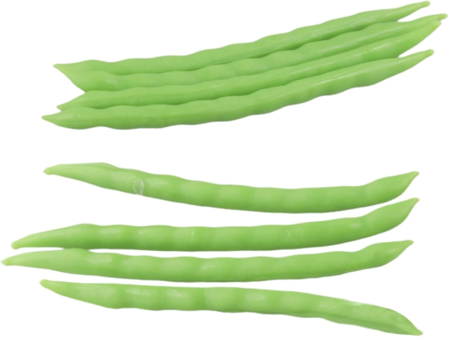 Lifelike Green Beans Artificial Decor 8 Pieces
