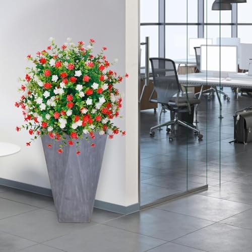 2 Pack Artificial Boxwood Topiaries with Ground Spikes
