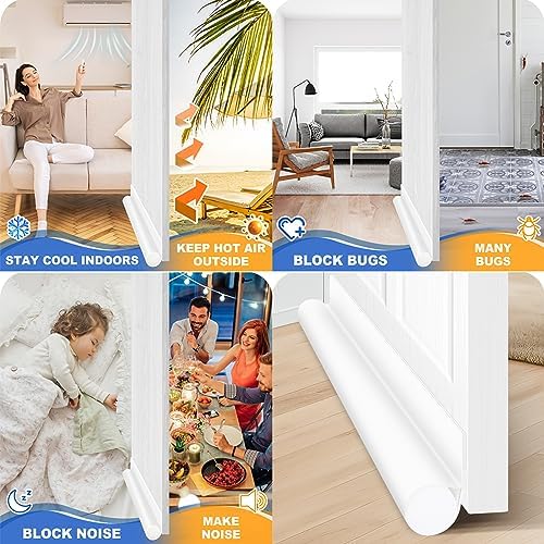 MAXTID 36 Inch Door Draft Stopper White Seal Strip