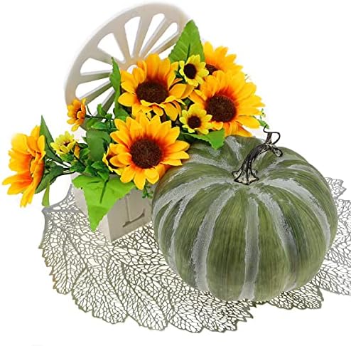 Woration 84 Inch Artificial Green Fall Pumpkin Decor