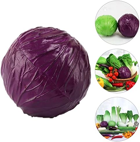 iplusmile Artificial Purple Cabbage Home Decor