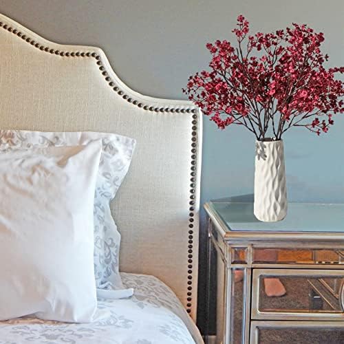 Mandys Burgundy Artificial Babys Breath Flowers 6 Bundles