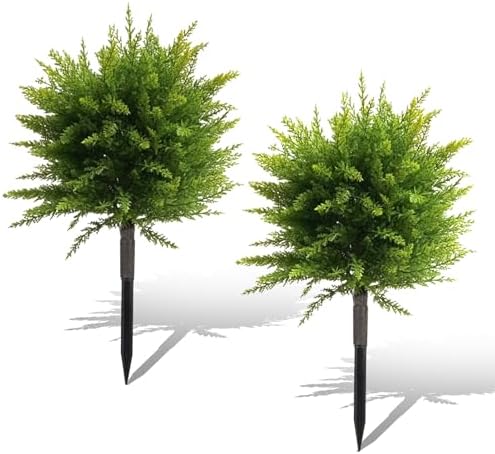 236 Inch Artificial Cypress Topiary Set of 2