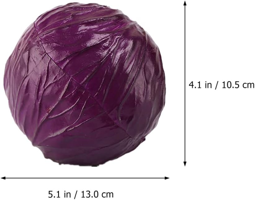 iplusmile Artificial Purple Cabbage Home Decor