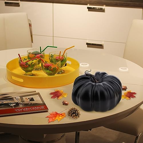 77 Inch Artificial Black Halloween Pumpkin Decoration